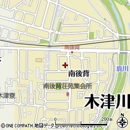 京都府木津川市木津南後背159-7周辺の地図