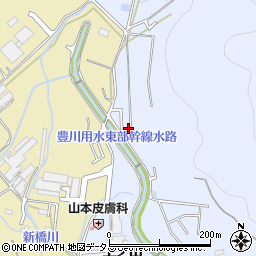 愛知県豊橋市雲谷町上ノ山113周辺の地図