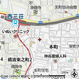 大阪府門真市本町18-17周辺の地図