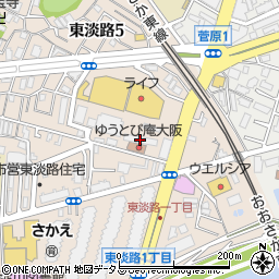 株式会社国際興業大阪　タクシー配車センター大阪エリア周辺の地図