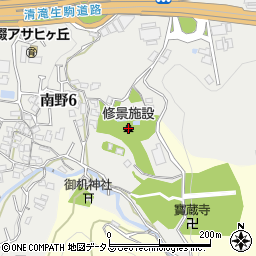 修景施設周辺の地図