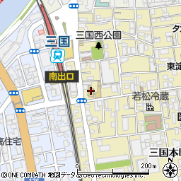大阪文化服装学院周辺の地図