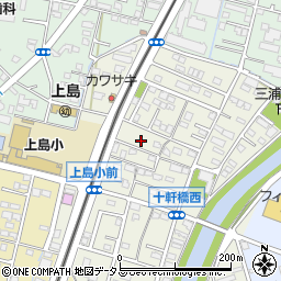 静岡県浜松市中央区十軒町201周辺の地図