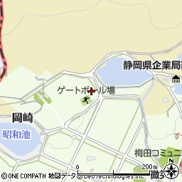 湖西連峰梅田親水公園トイレ周辺の地図