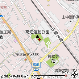兵庫県加古川市平岡町高畑周辺の地図