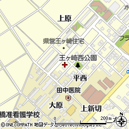 愛知県豊橋市王ヶ崎町（甲垂）周辺の地図