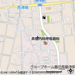 静岡県磐田市上新屋37周辺の地図