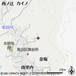 京都府相楽郡精華町乾谷一ノ谷周辺の地図