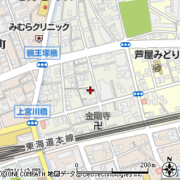 兵庫県芦屋市親王塚町5-13周辺の地図