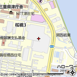 イオン津ショッピングセンター周辺の地図