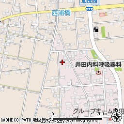 静岡県磐田市上新屋12周辺の地図
