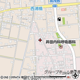 静岡県磐田市上新屋13周辺の地図