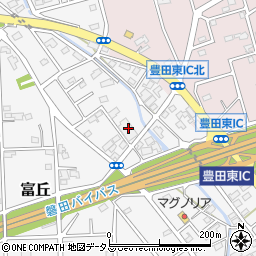 静岡県磐田市富丘207周辺の地図