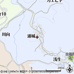 京都府木津川市加茂町尻枝浦城周辺の地図
