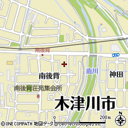 京都府木津川市木津南後背215-10周辺の地図