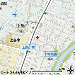 静岡県浜松市中央区十軒町195周辺の地図