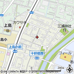 静岡県浜松市中央区十軒町周辺の地図