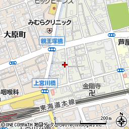 兵庫県芦屋市親王塚町8-19周辺の地図