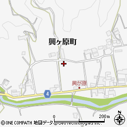 奈良県奈良市興ヶ原町周辺の地図