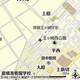 愛知県豊橋市王ヶ崎町甲垂1周辺の地図