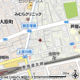 兵庫県芦屋市親王塚町6-5周辺の地図