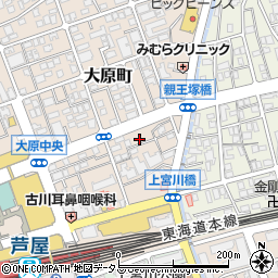 兵庫県芦屋市大原町7-24周辺の地図