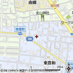 愛知県豊橋市弥生町東豊和16周辺の地図