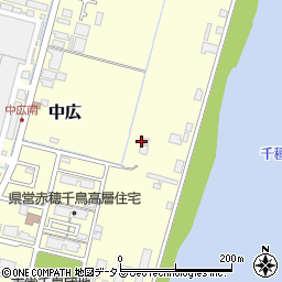 兵庫県赤穂市中広1572周辺の地図