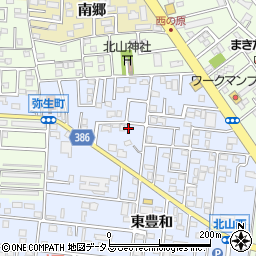 愛知県豊橋市弥生町東豊和13周辺の地図