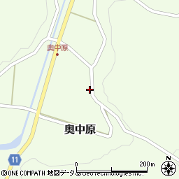 広島県山県郡北広島町奥中原253周辺の地図