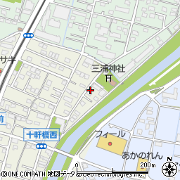 静岡県浜松市中央区十軒町531周辺の地図