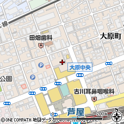 兵庫県芦屋市大原町11-4周辺の地図