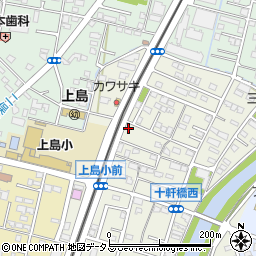 静岡県浜松市中央区十軒町197周辺の地図