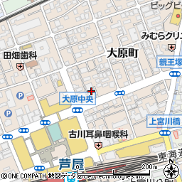兵庫県芦屋市大原町12-26周辺の地図