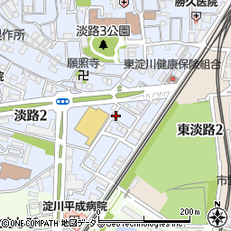 東淀川薬局周辺の地図
