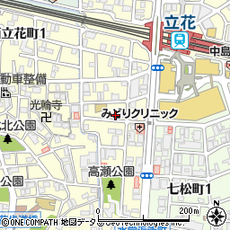 兵庫県尼崎市西立花町2丁目6-7周辺の地図