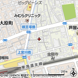 兵庫県芦屋市親王塚町6-7周辺の地図