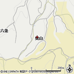 愛知県知多郡南知多町内海奥山周辺の地図