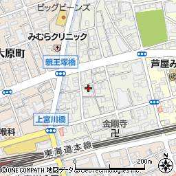 兵庫県芦屋市親王塚町6-8周辺の地図