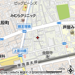 兵庫県芦屋市親王塚町6-9周辺の地図