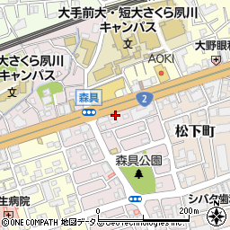 株式会社カワキ屋クリーニング店　夙川店周辺の地図