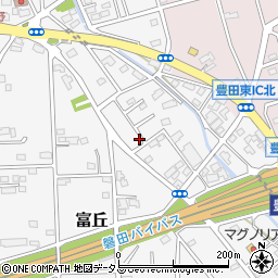 静岡県磐田市富丘211周辺の地図
