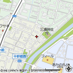 静岡県浜松市中央区十軒町283周辺の地図
