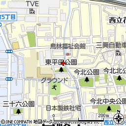 兵庫県尼崎市西立花町4丁目1周辺の地図