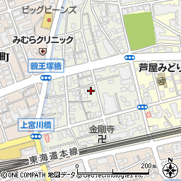 兵庫県芦屋市親王塚町5-8周辺の地図