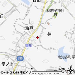 愛知県南知多町（知多郡）豊丘（林）周辺の地図