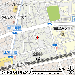 兵庫県芦屋市親王塚町4-5周辺の地図