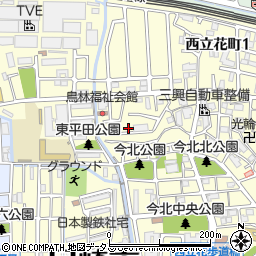 兵庫県尼崎市西立花町2丁目31-23周辺の地図