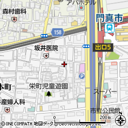 大阪府門真市栄町8-3周辺の地図