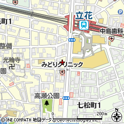 兵庫県尼崎市西立花町2丁目2周辺の地図